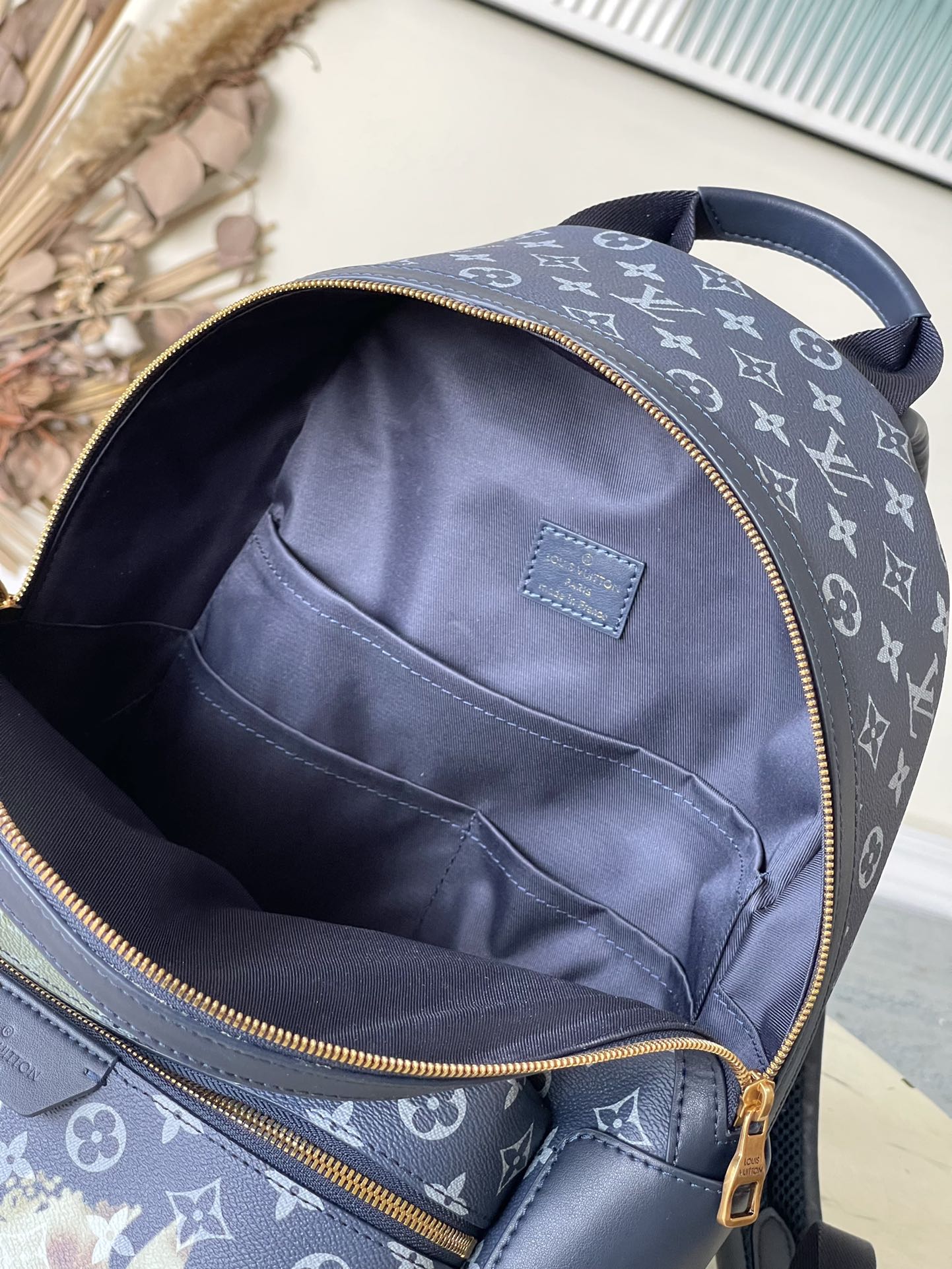 Louis Fashion logo print backpack