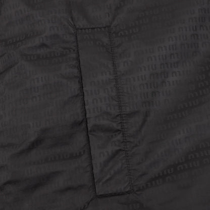 Miu Dark pattern down jacket