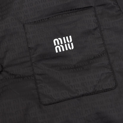 Miu Dark pattern down jacket