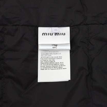 Miu Dark pattern down jacket