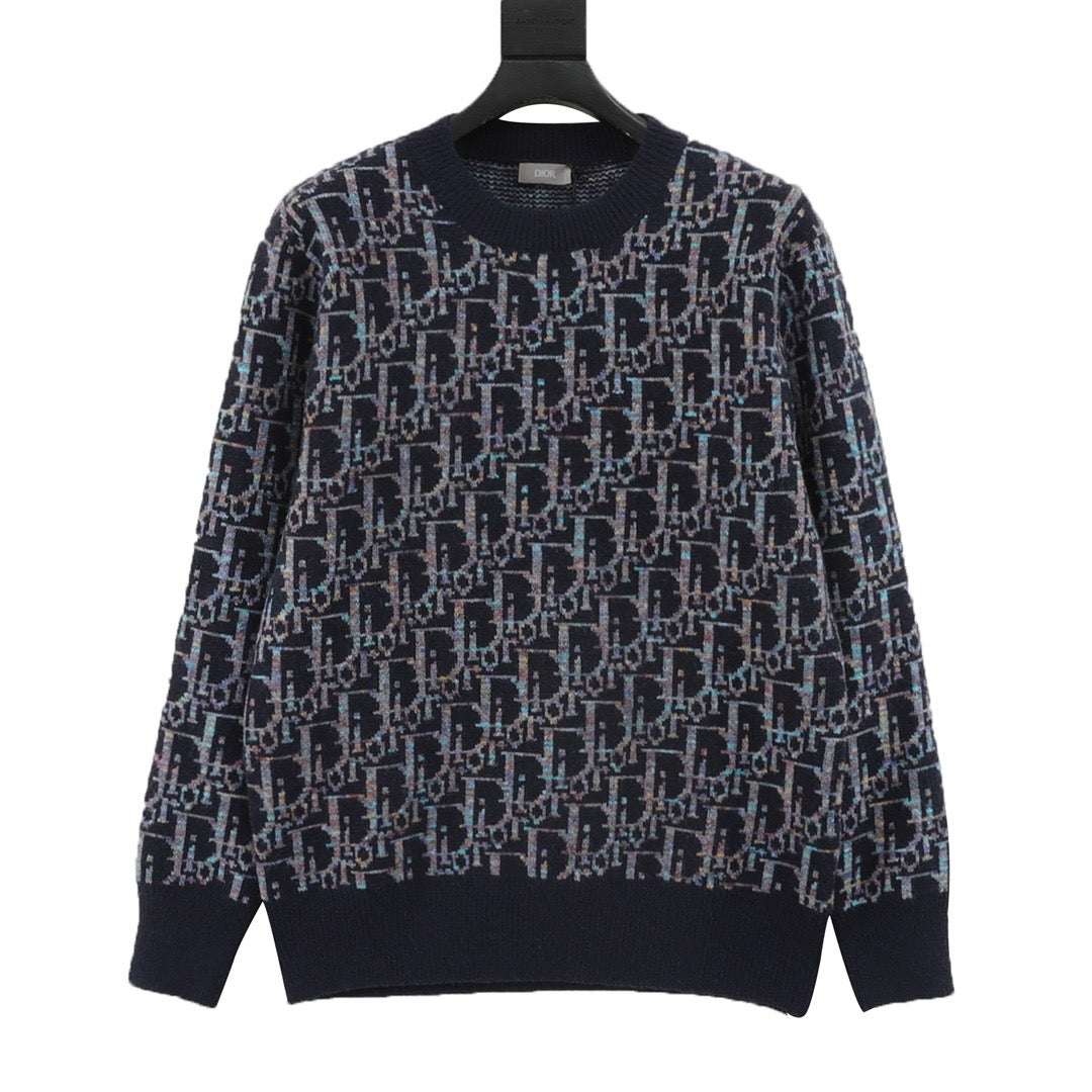 CD jacquard sweater