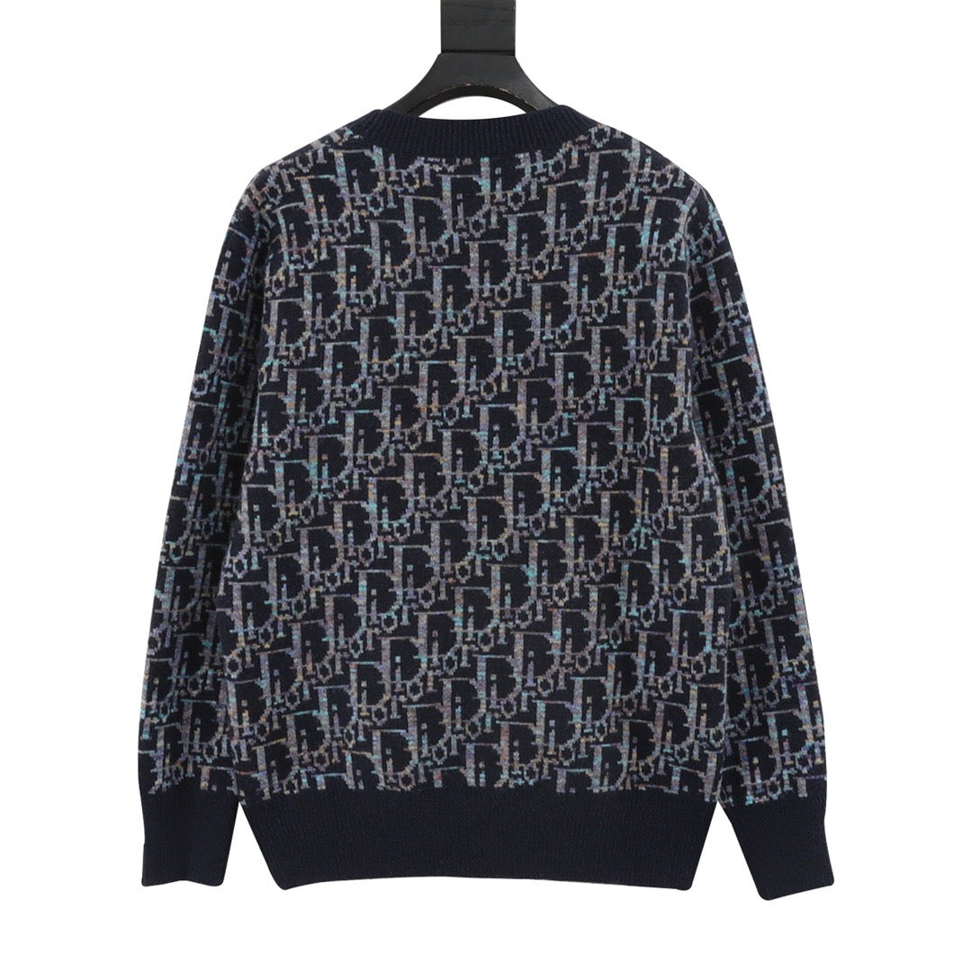 CD jacquard sweater