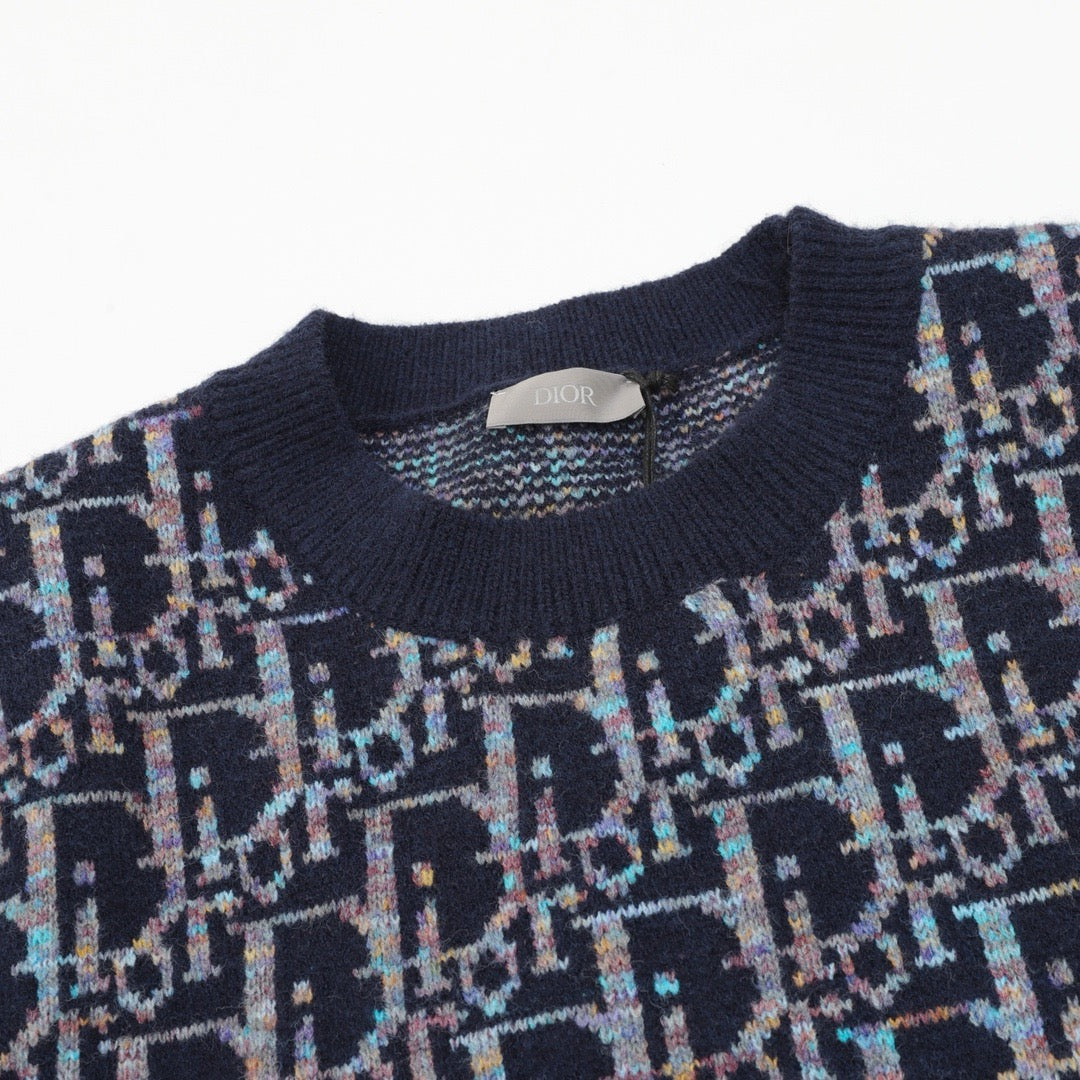 CD jacquard sweater