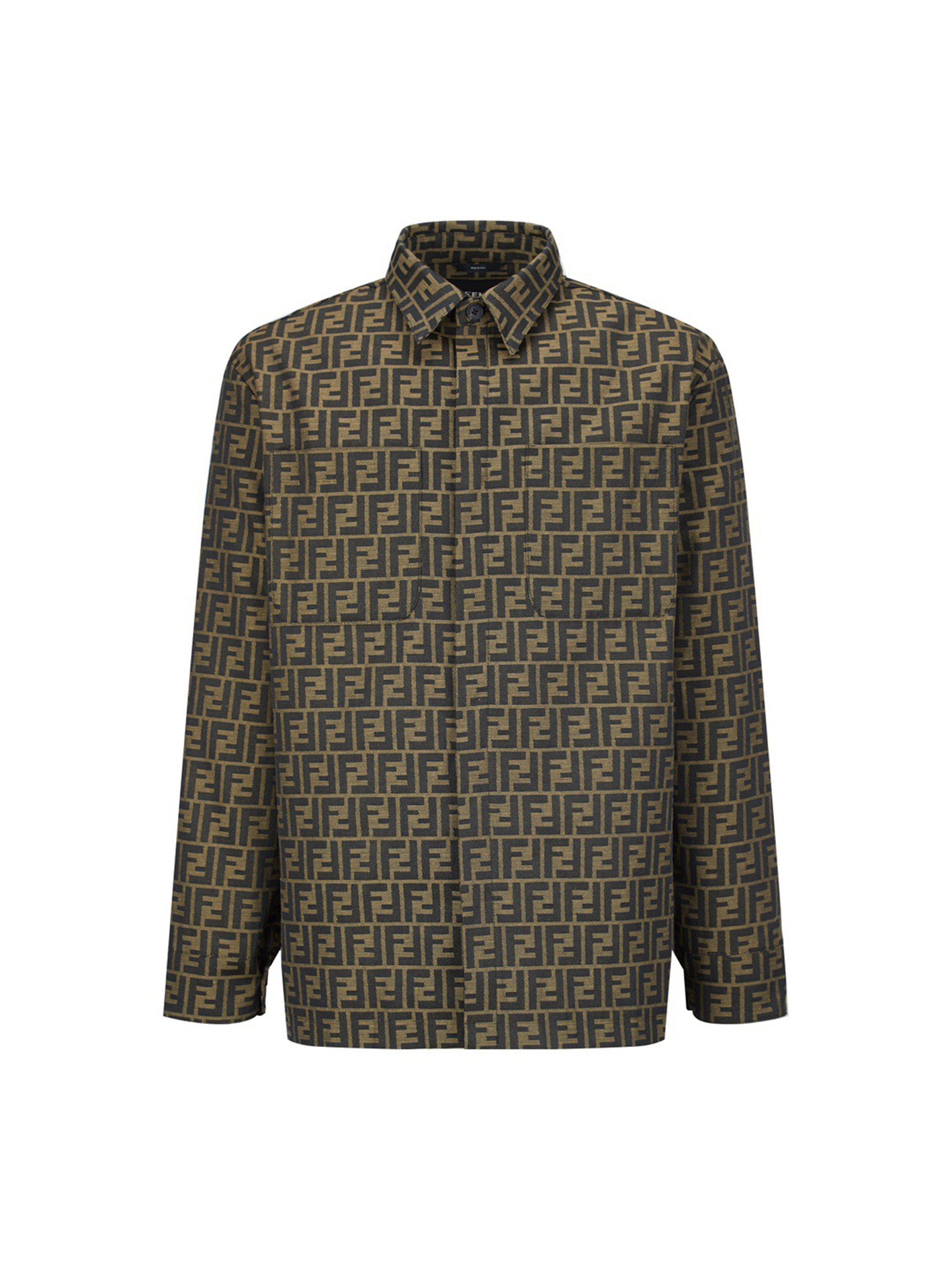 fend Jacquard shirt jacket