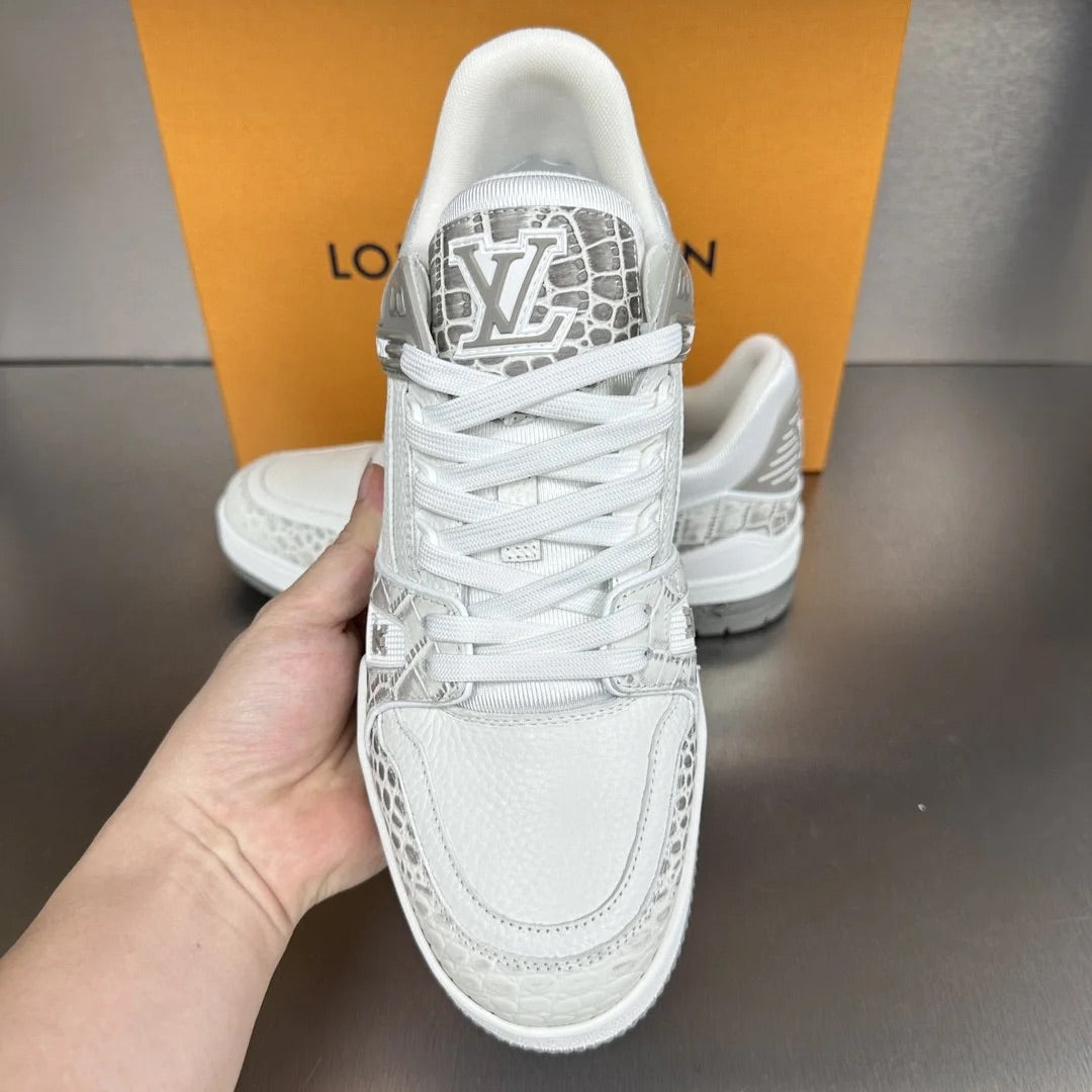 Louis Crocodile pattern casual sneakers