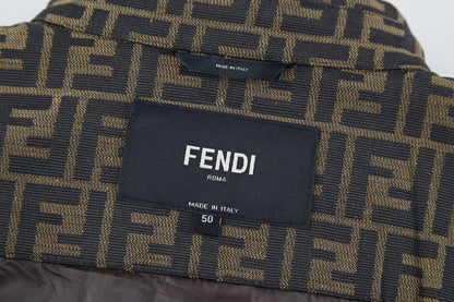 fend Jacquard shirt jacket