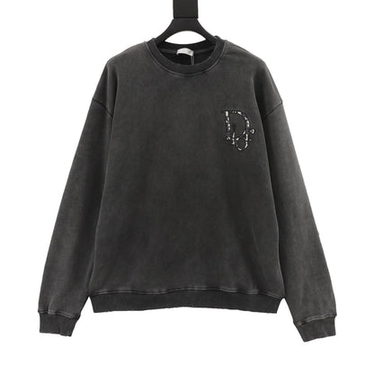 CD embroidered sweatshirt