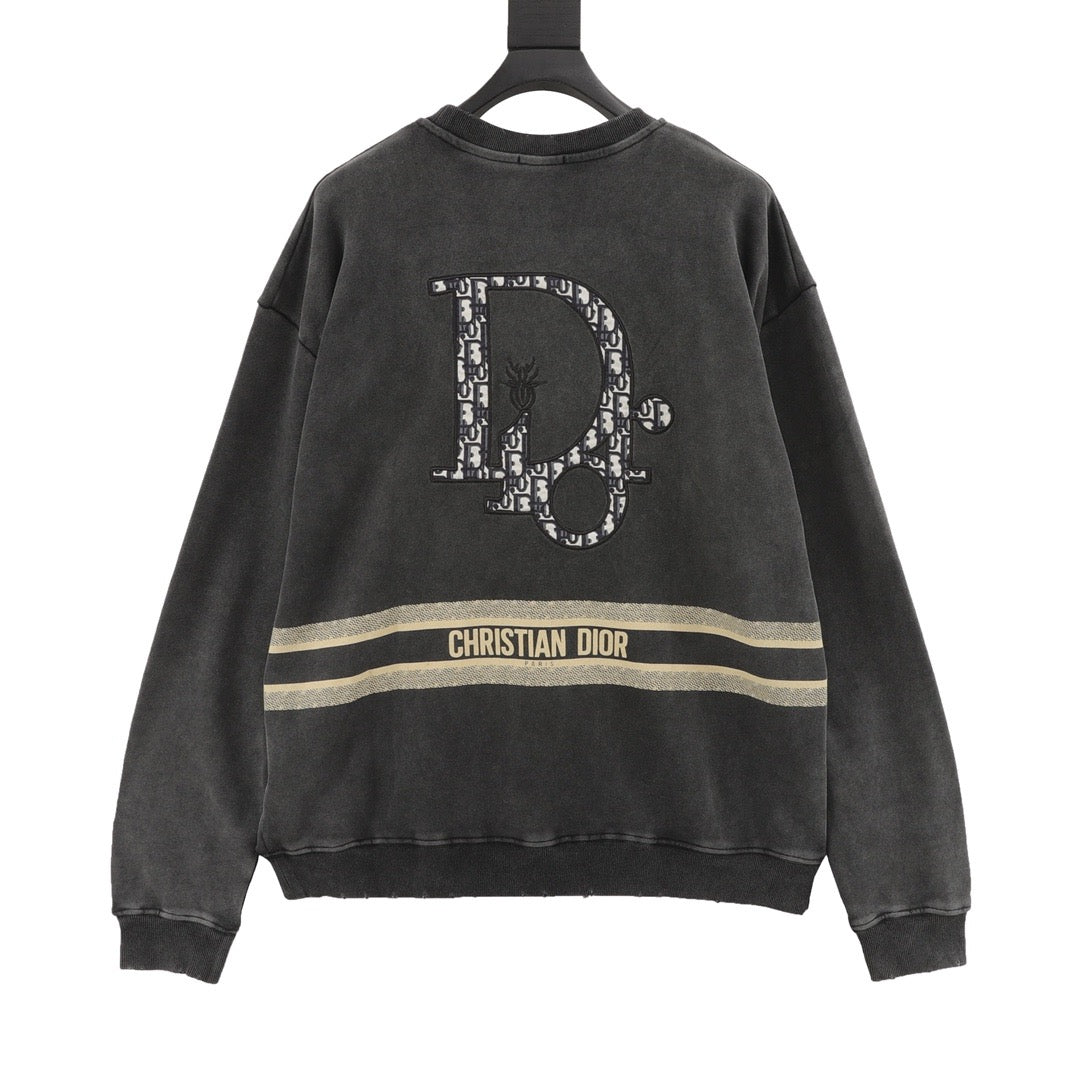 CD embroidered sweatshirt