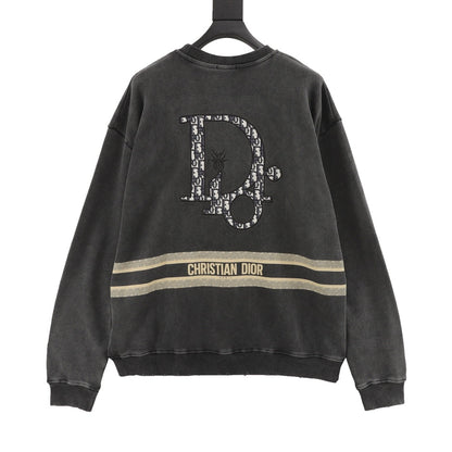 CD embroidered sweatshirt