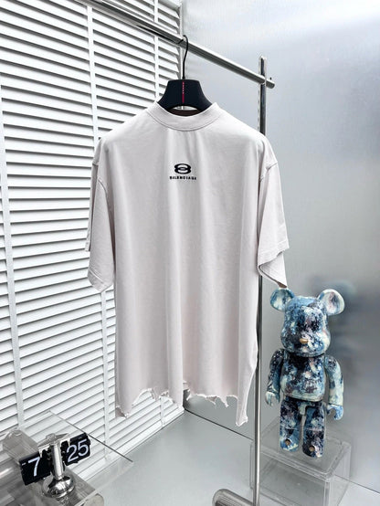 Balenciege  Distressed Short Sleeve T-Shirt