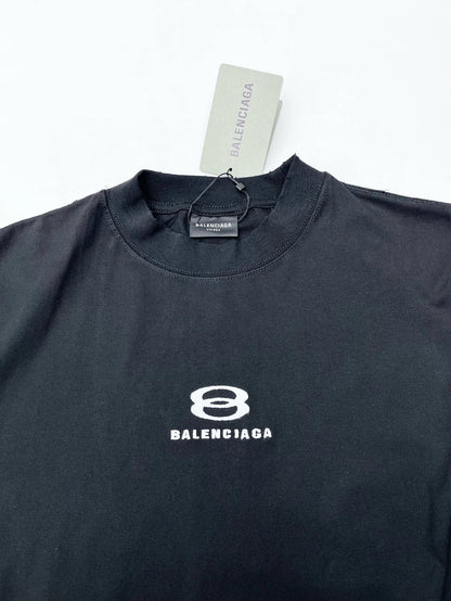 Balenciege  Distressed Short Sleeve T-Shirt