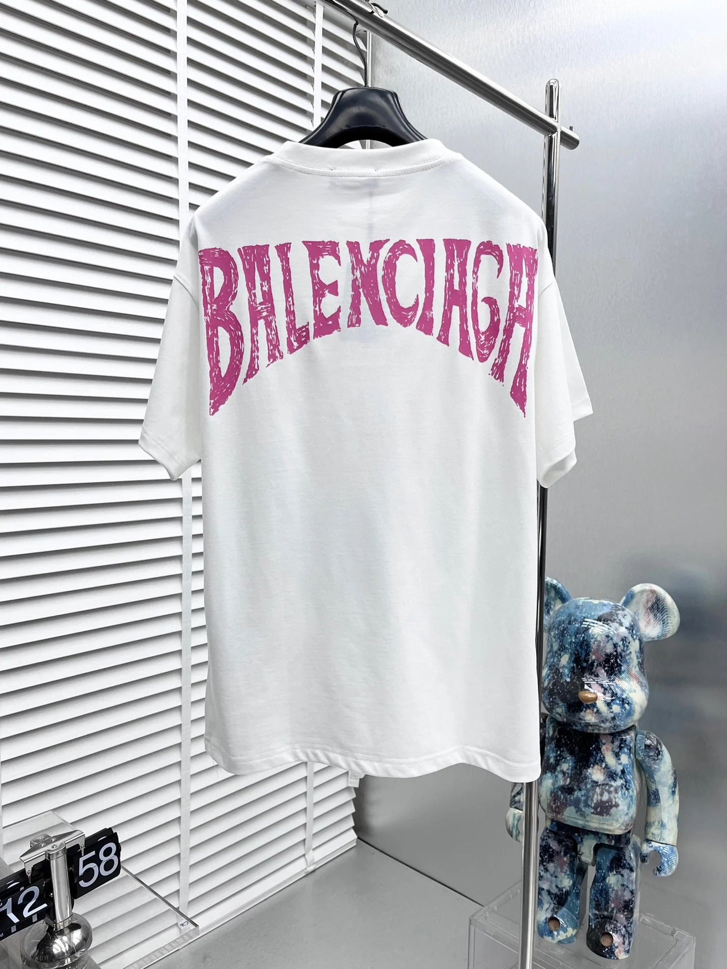 Balenciege Branded graphic short-sleeved T-shirt