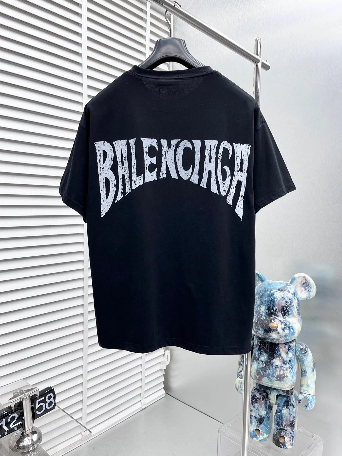 Balenciege Branded graphic short-sleeved T-shirt