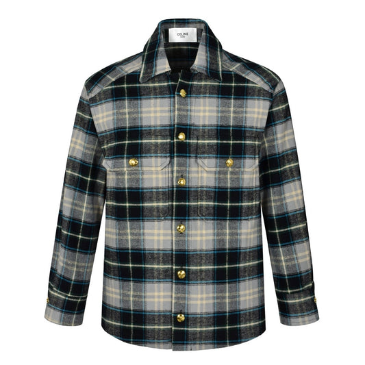 celine men women Flannel shirt