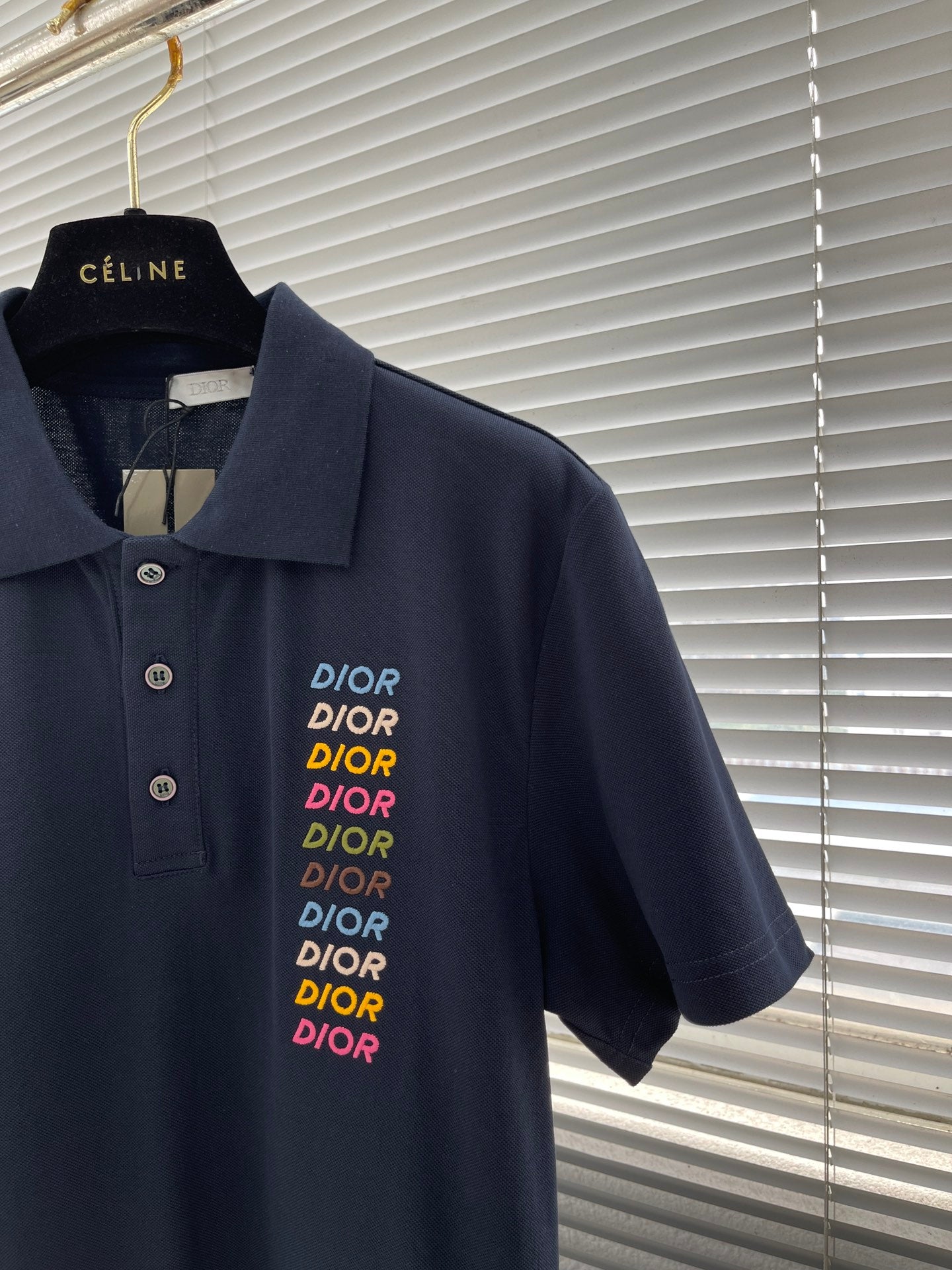 Dio 24SS classic logo short-sleeved polo shirt