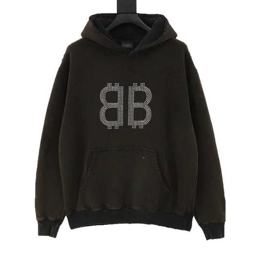 balen Rhinestone Hoodie