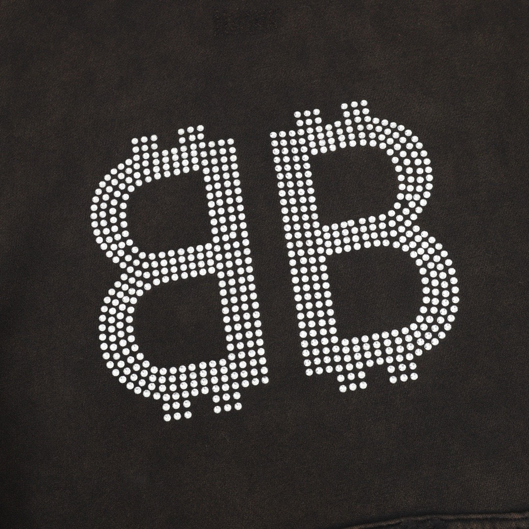 balen Rhinestone Hoodie