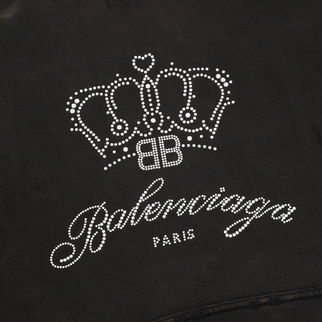 balen Rhinestone Hoodie