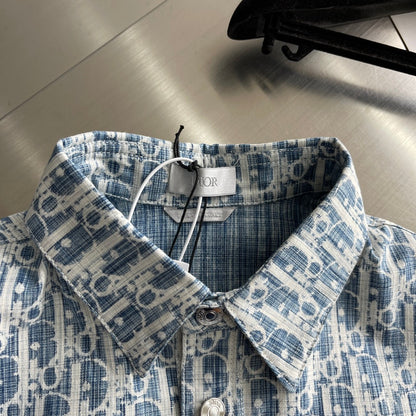 Dio Brand classic full logo pattern shirt