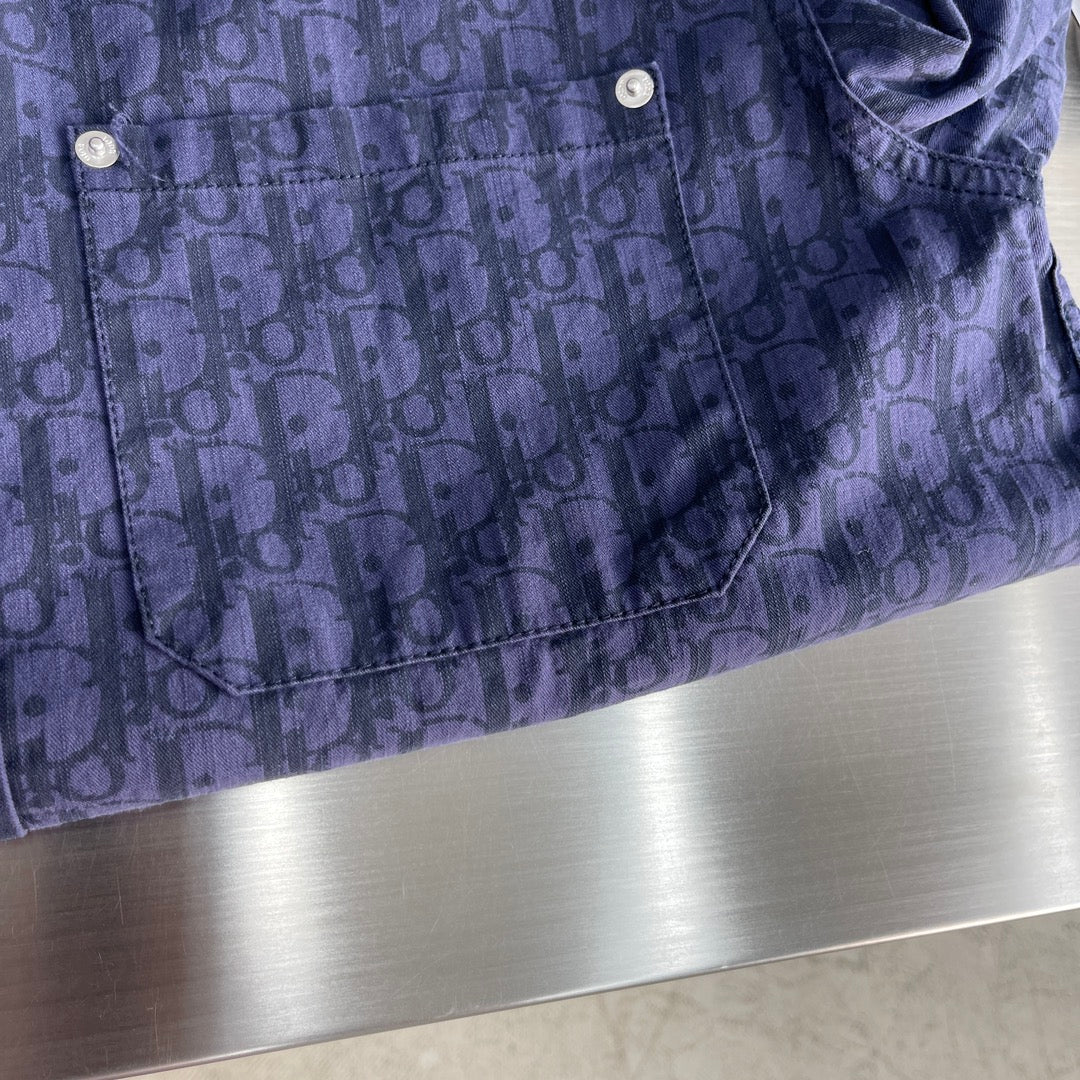 Dio Brand classic full logo pattern shirt