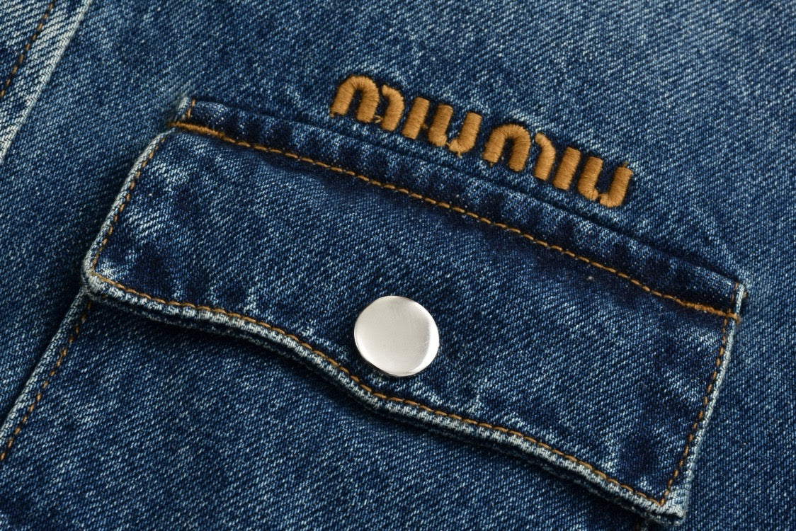 miu men women denim jacket