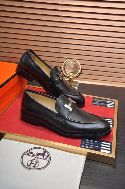 herm leather shoes