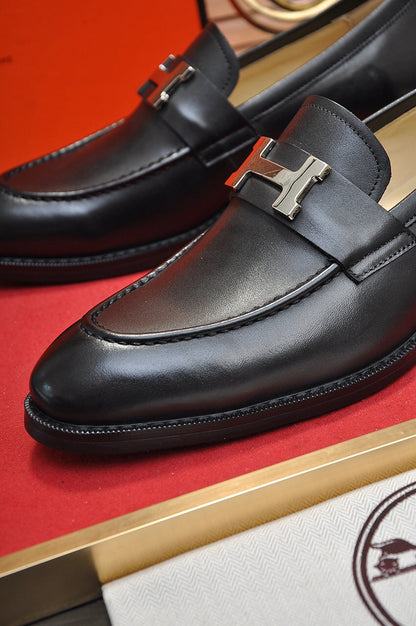 herm leather shoes