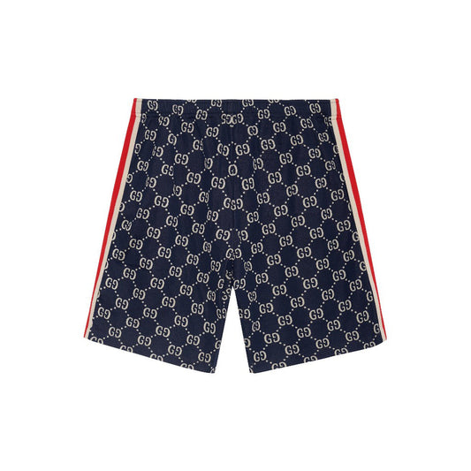 Gucc1 Brand logo print shorts