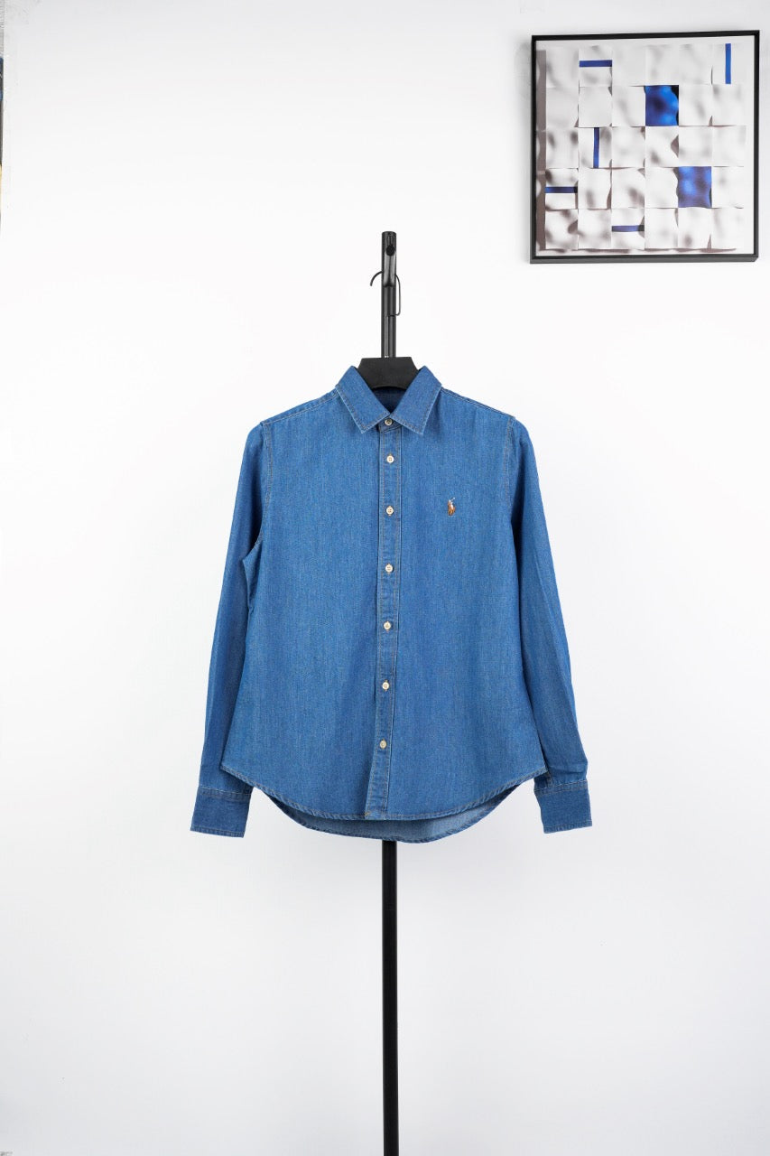 ralph lau denim shirt