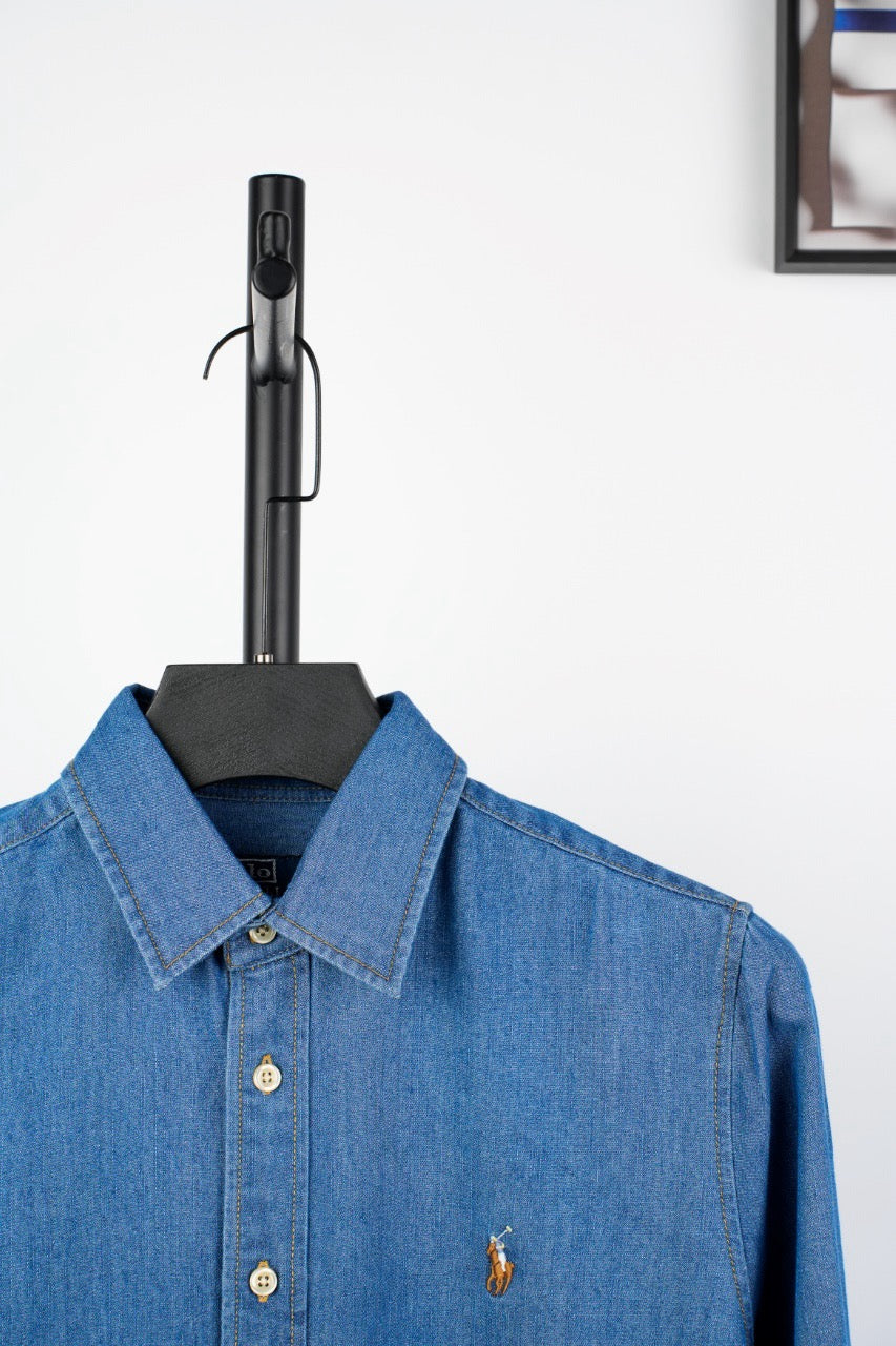 ralph lau denim shirt