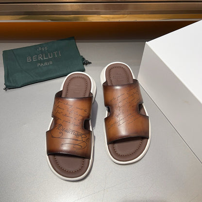 Berlut leather slipper