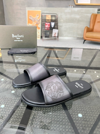 Berlut leather slippers