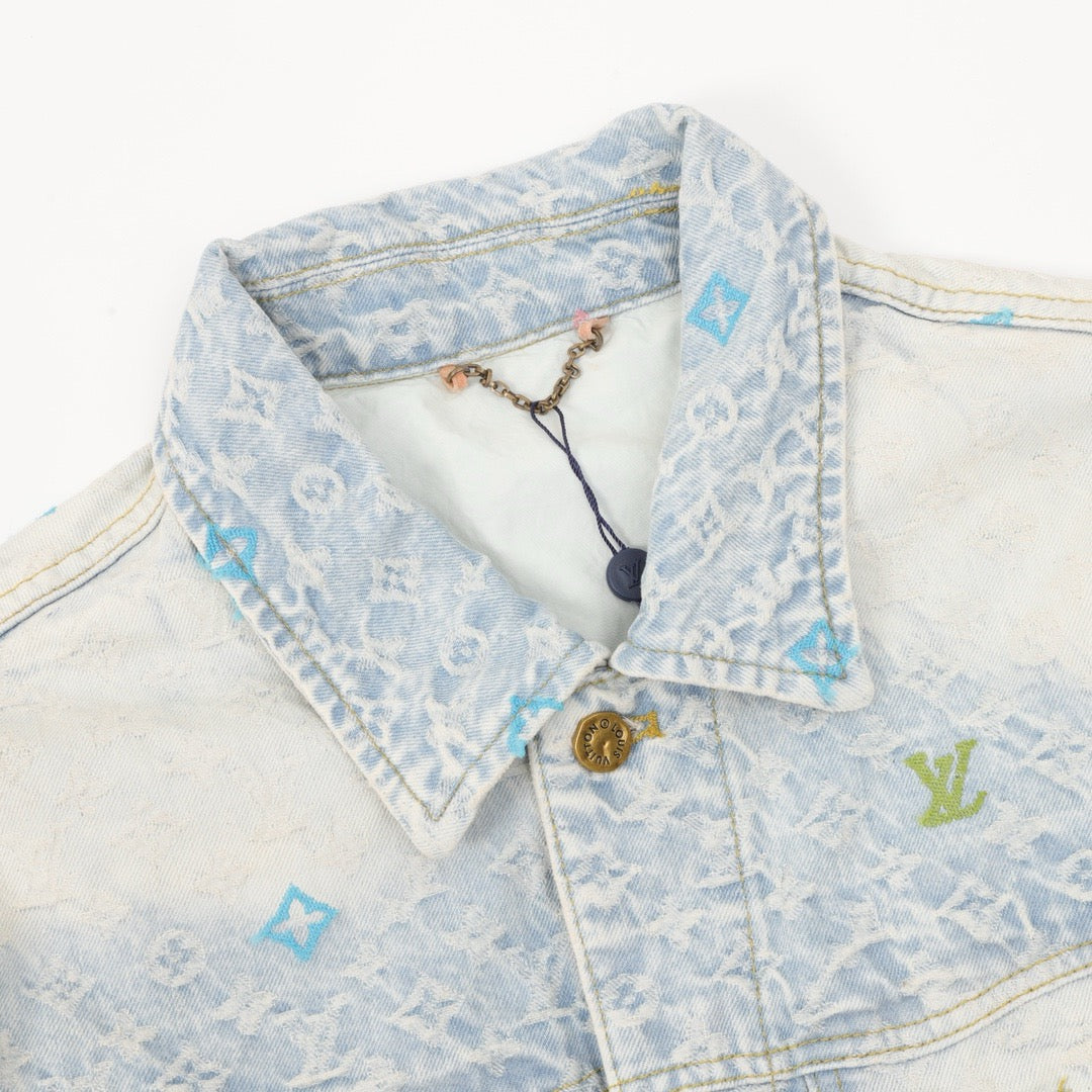 1V men women denim jacket