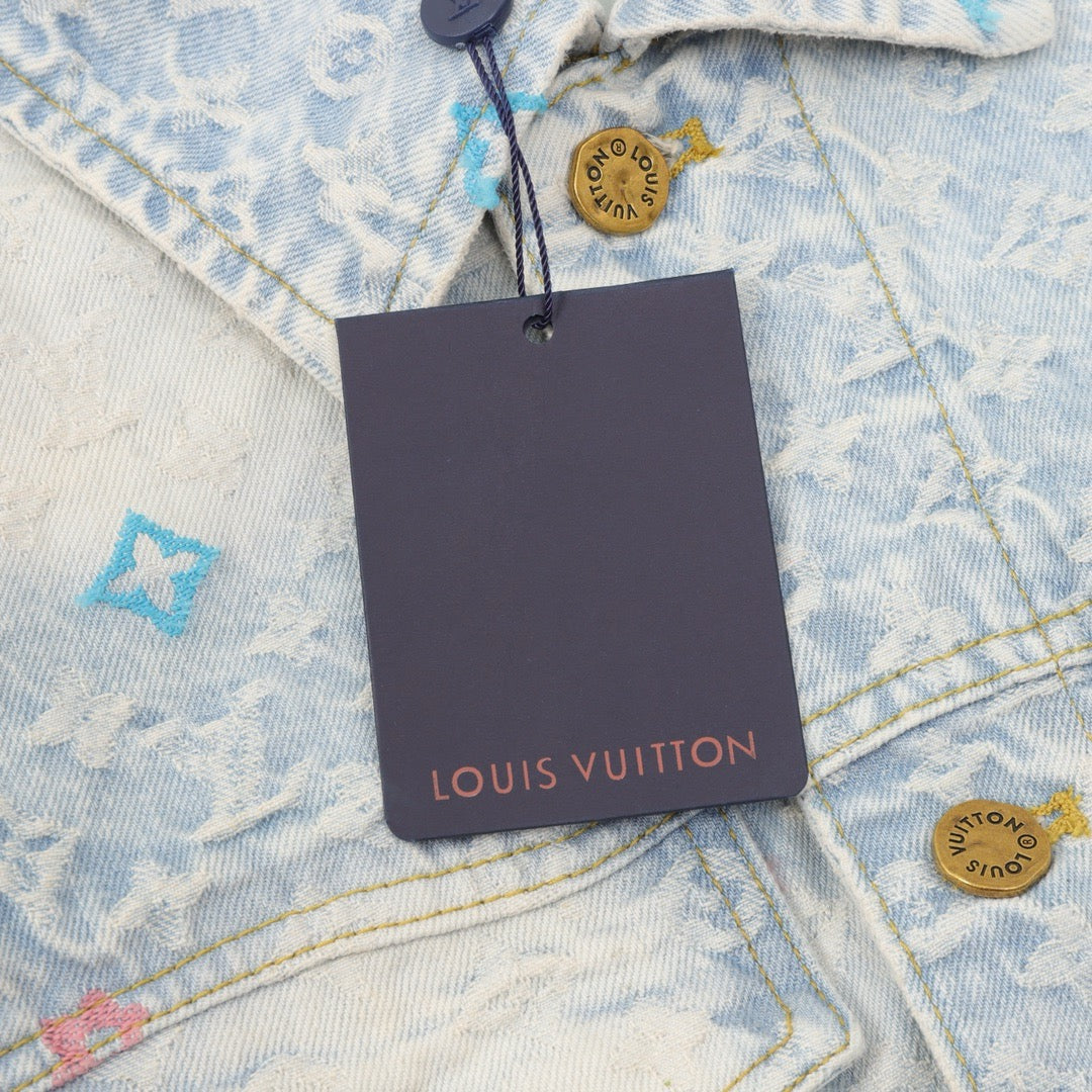 1V men women denim jacket