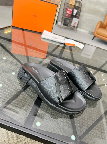 herm leather slippers