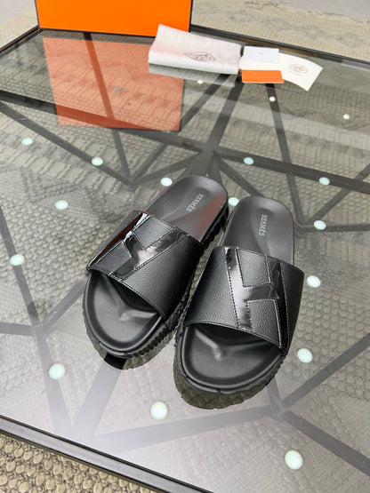 herm leather slippers