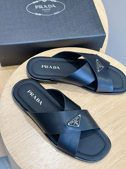 Pra leather slippers