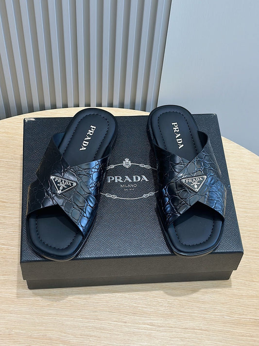 Pra leather slippers