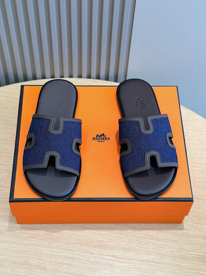 Herm leather slippers