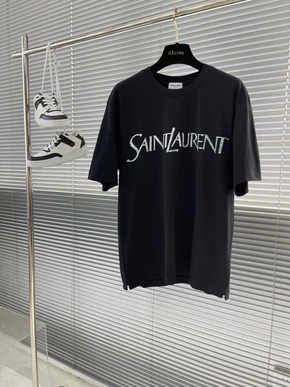 YS Logo print short-sleeved T-shirt