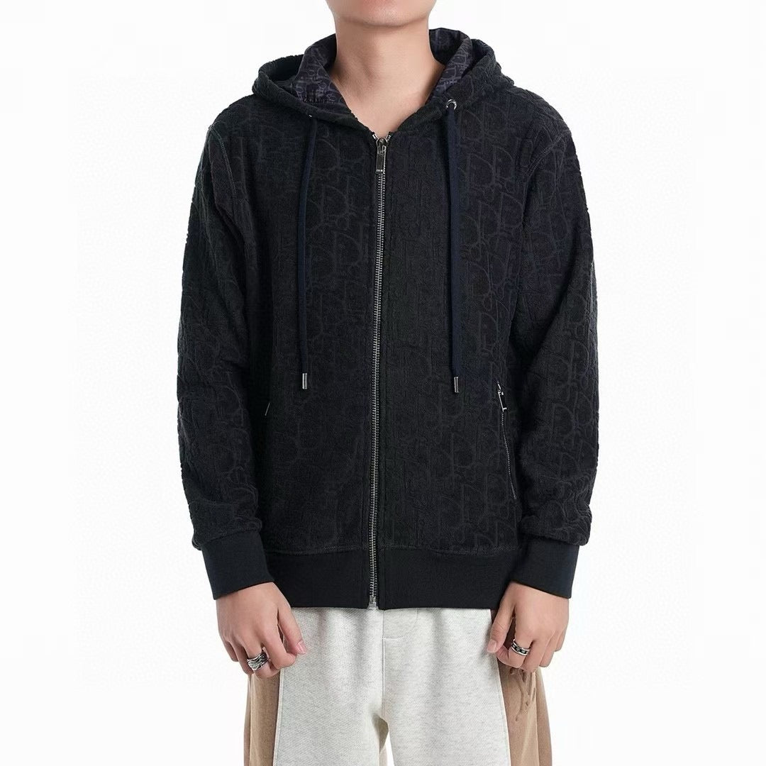 CD dark pattern hooded jacket