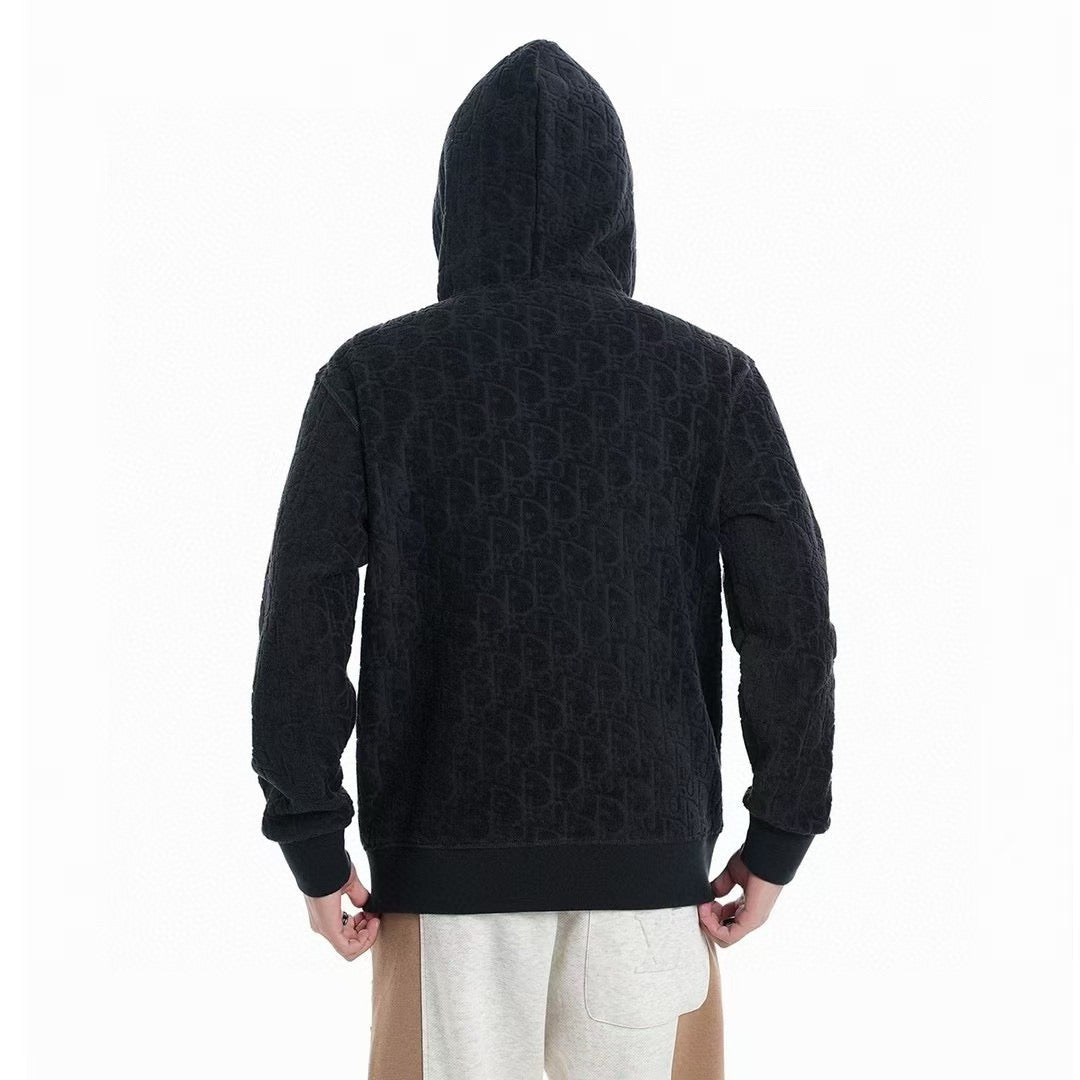 CD dark pattern hooded jacket