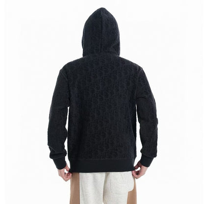 CD dark pattern hooded jacket