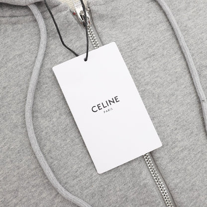 celin men women hooded jacket