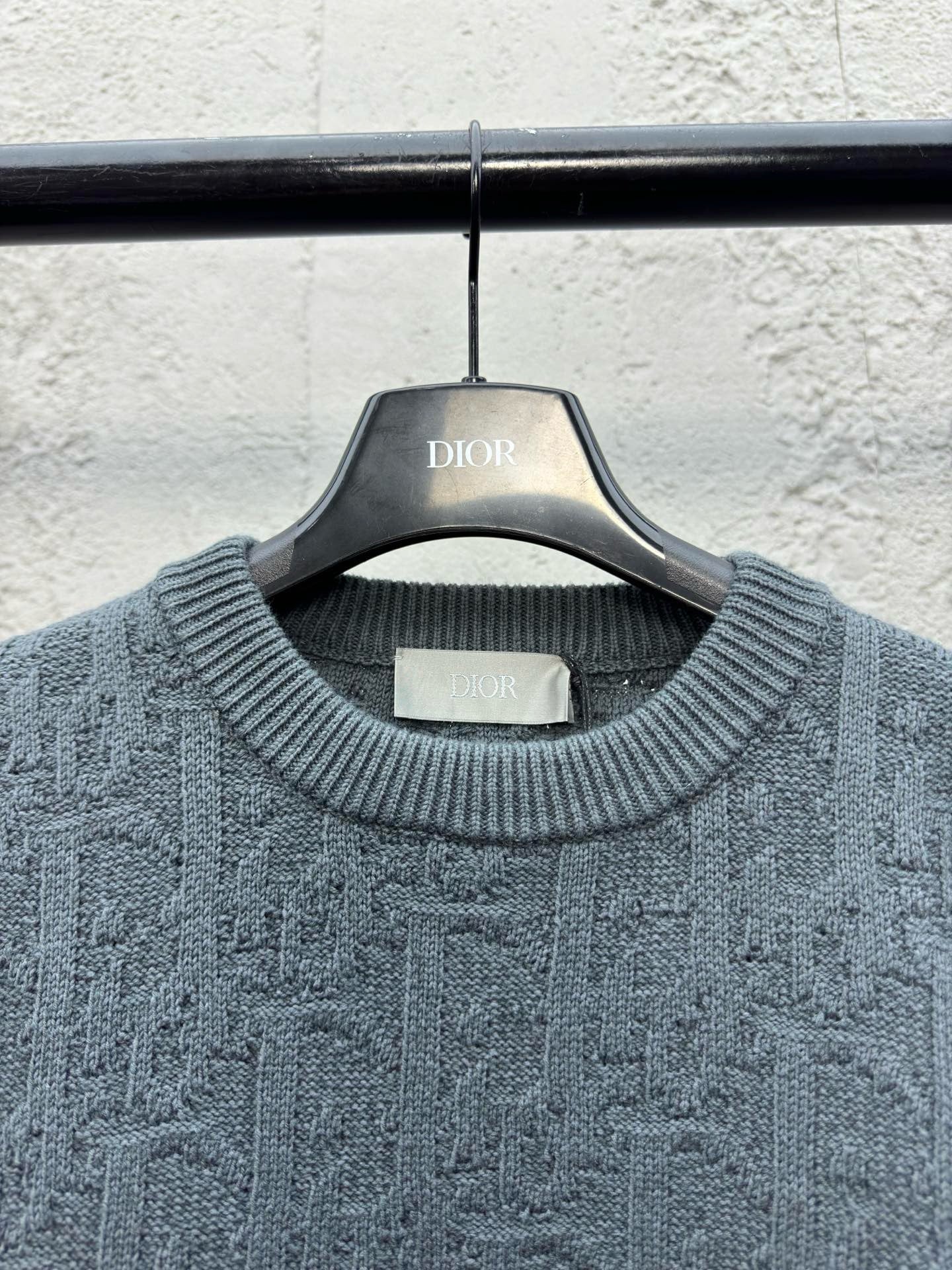 CD printed jacquard sweater