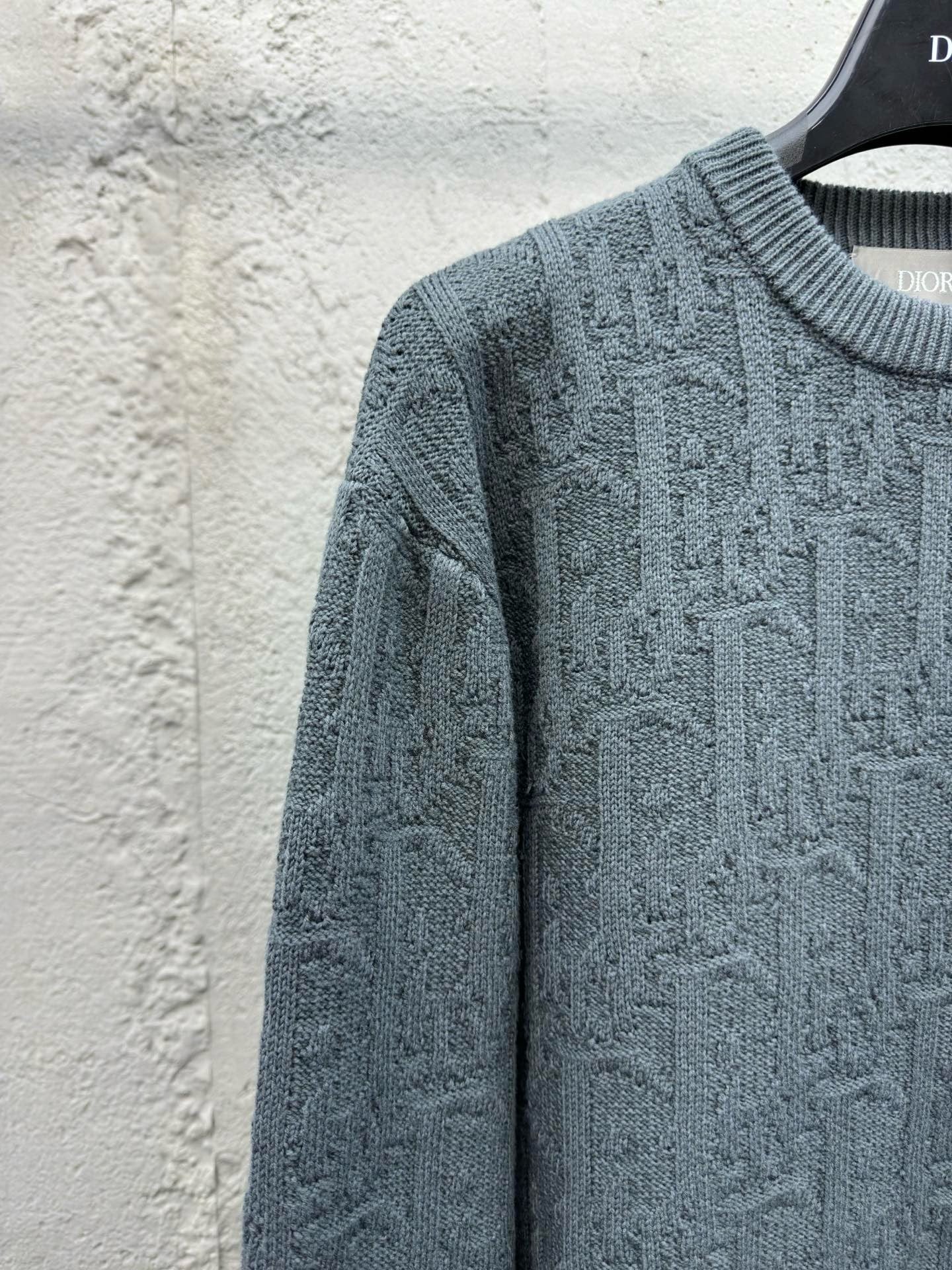 CD printed jacquard sweater