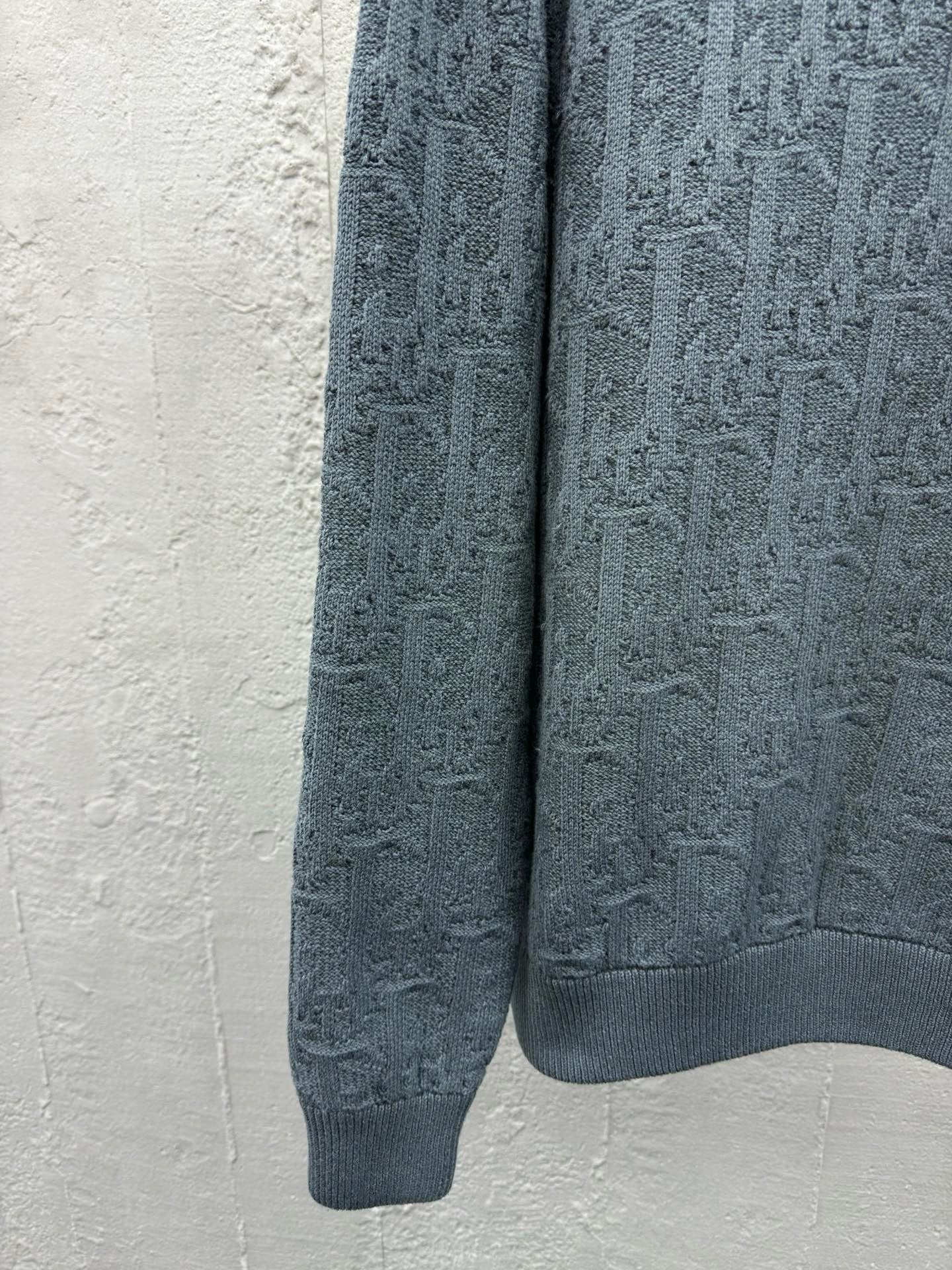 CD printed jacquard sweater