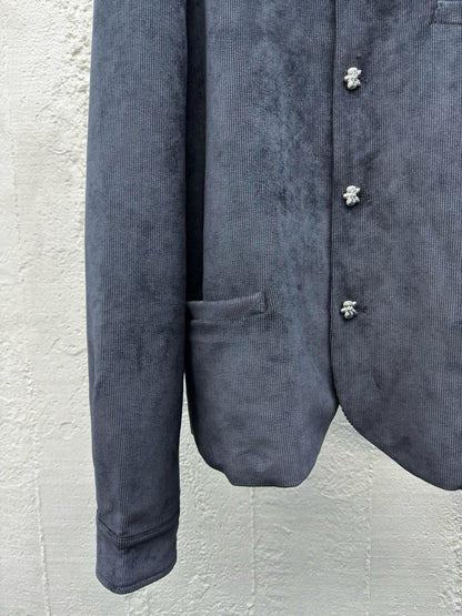 Gallia Corduroy stand collar jacket