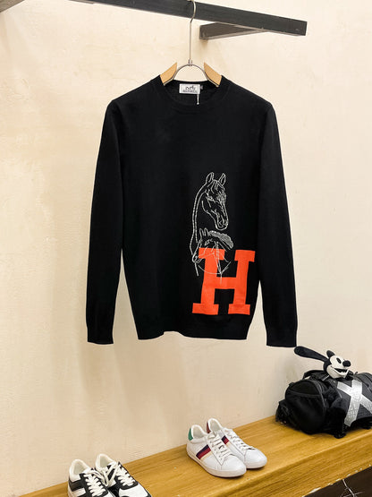 herm jacquard sweater