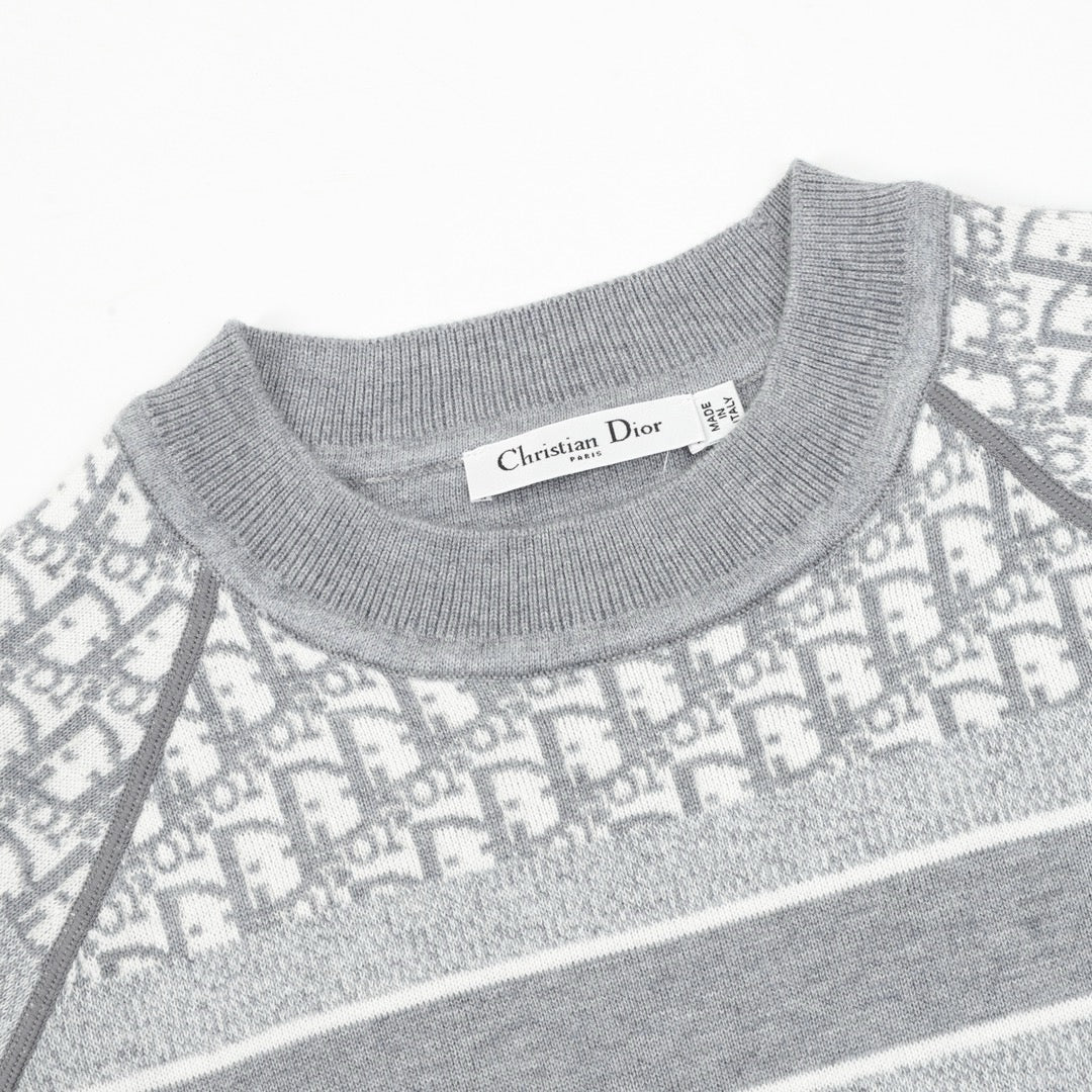 CD Double-faced jacquard sweater